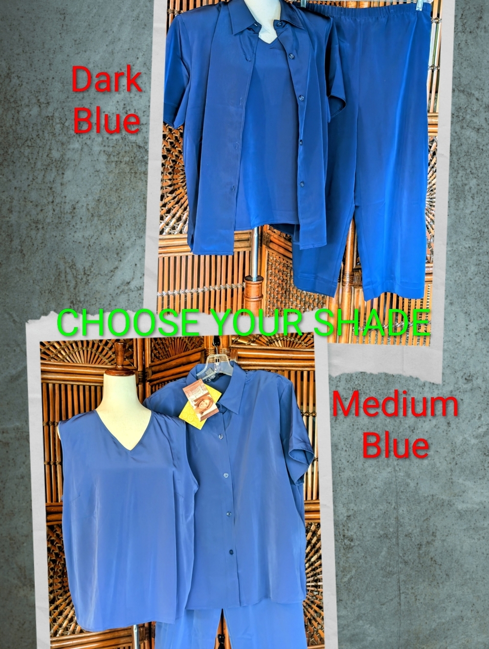 SUSAN GRAVER STYLE 3-Piece Pant Suit - Color Choice - XL - NWT